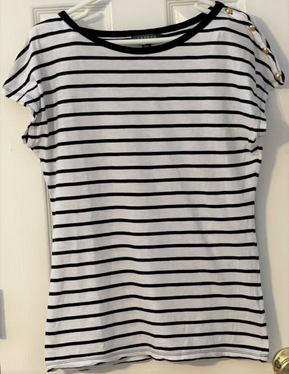 Lauren Ralph Lauren Striped Top M EUC